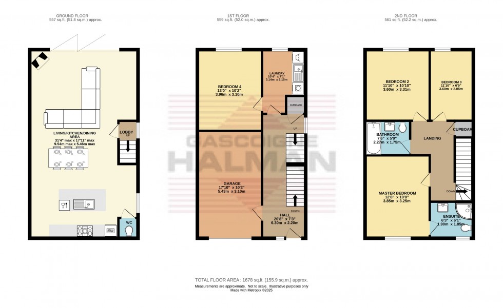 Floorplan for Starkie Street, Glossop
