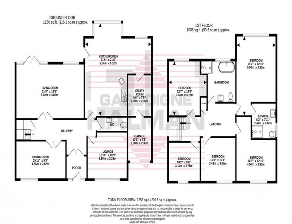 Floorplan for The Tarns, Gatley, Stockport
