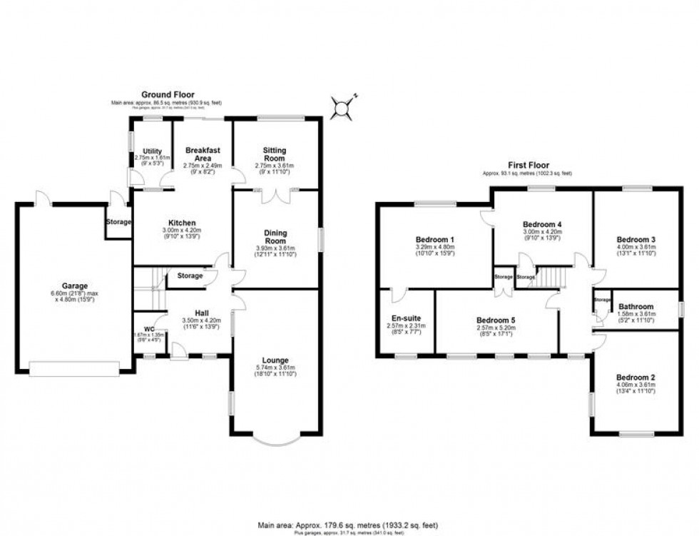Floorplan for Ardern Lea, Alvanley, Frodsham