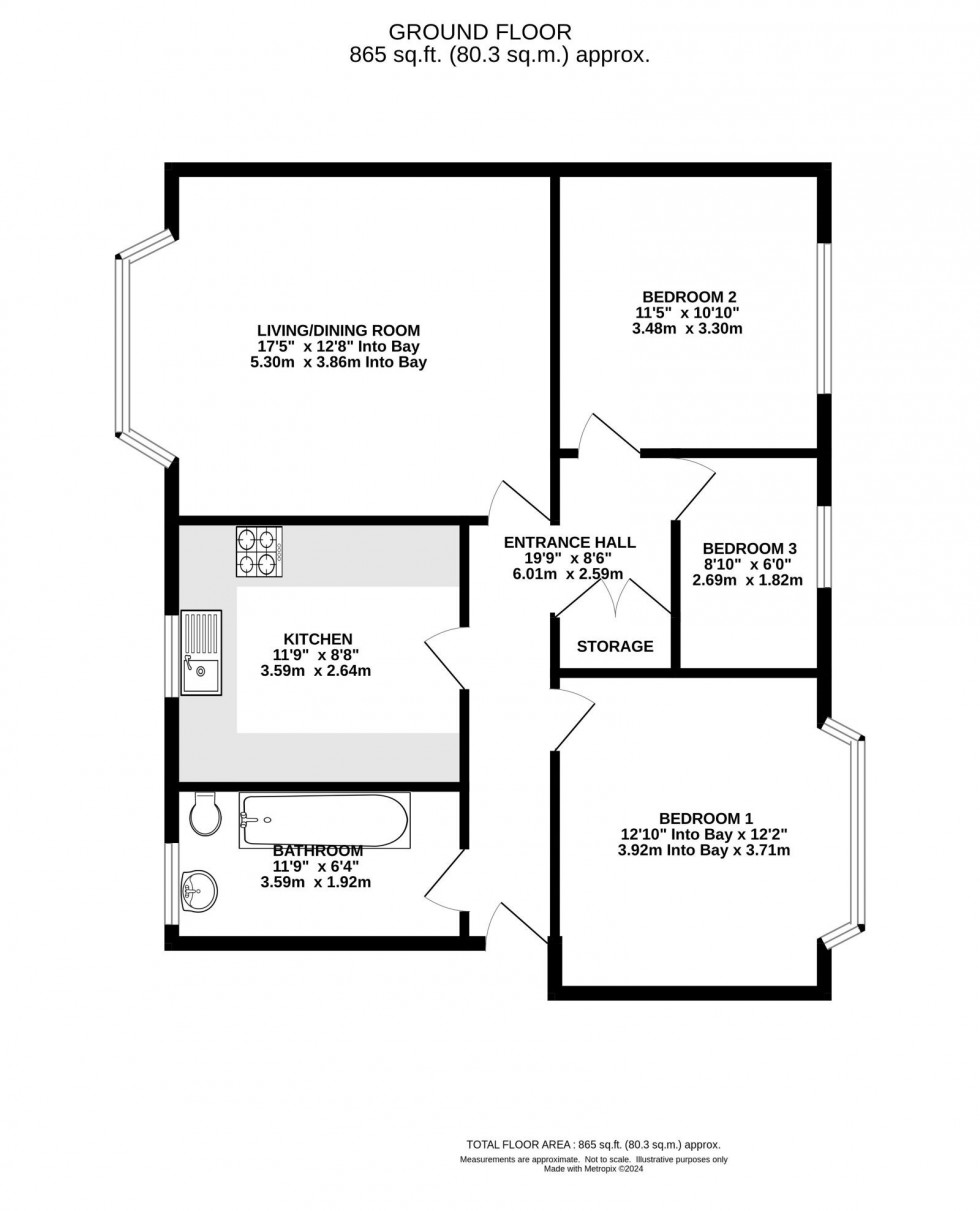 Floorplan for Viceroy Court, Wilmslow Road, Didsbury