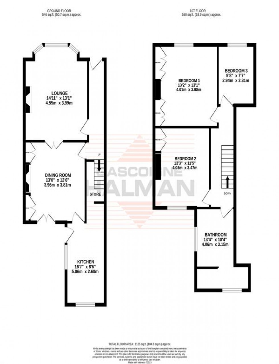 Floorplan for Craven Terrace, Sale