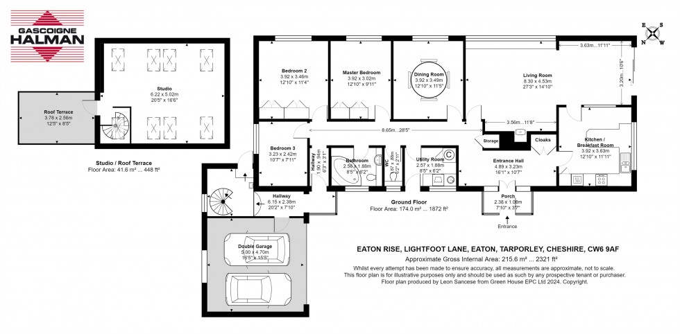 Floorplan for Lightfoot Lane, Eaton, Tarporley