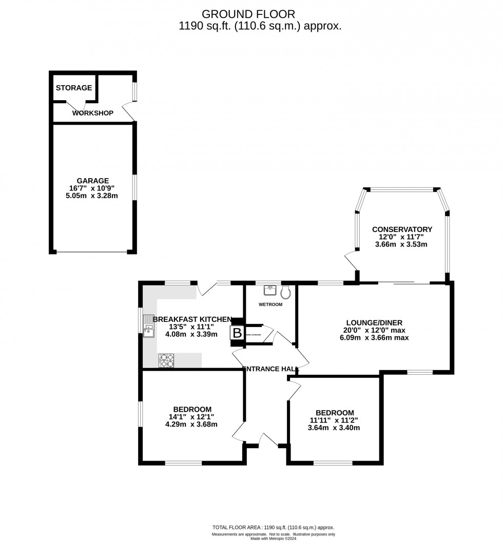 Floorplan for Hillcrest Avenue, Holmes Chapel