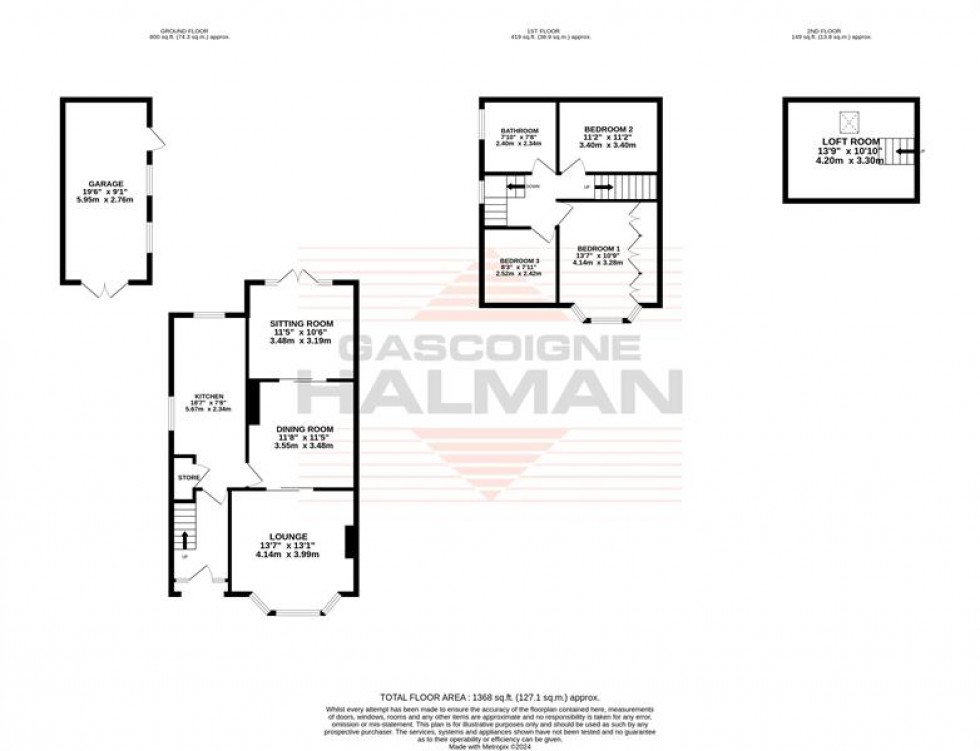 Floorplan for Cedar Road, Sale