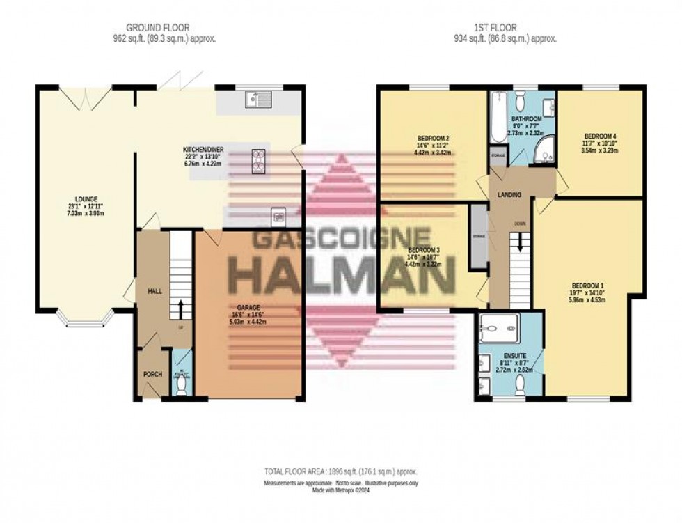 Floorplan for Stalyhill Drive, Stalybridge