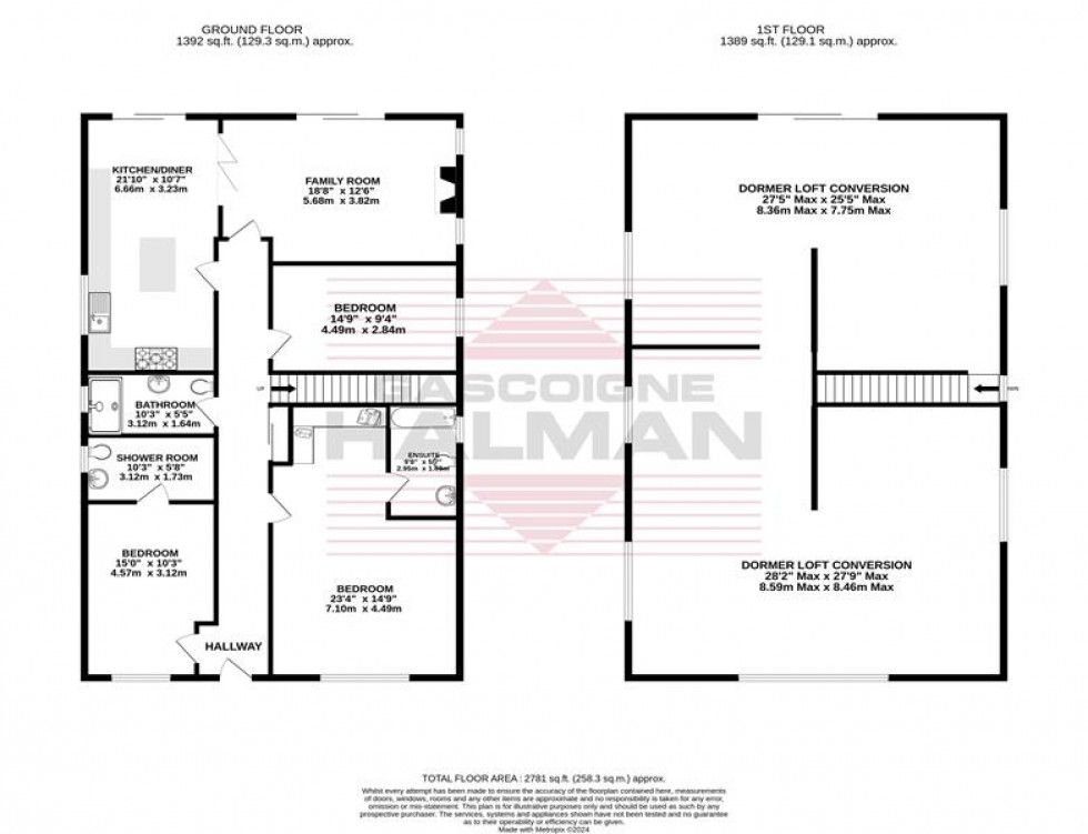 Floorplan for Daylesford Crescent, Cheadle