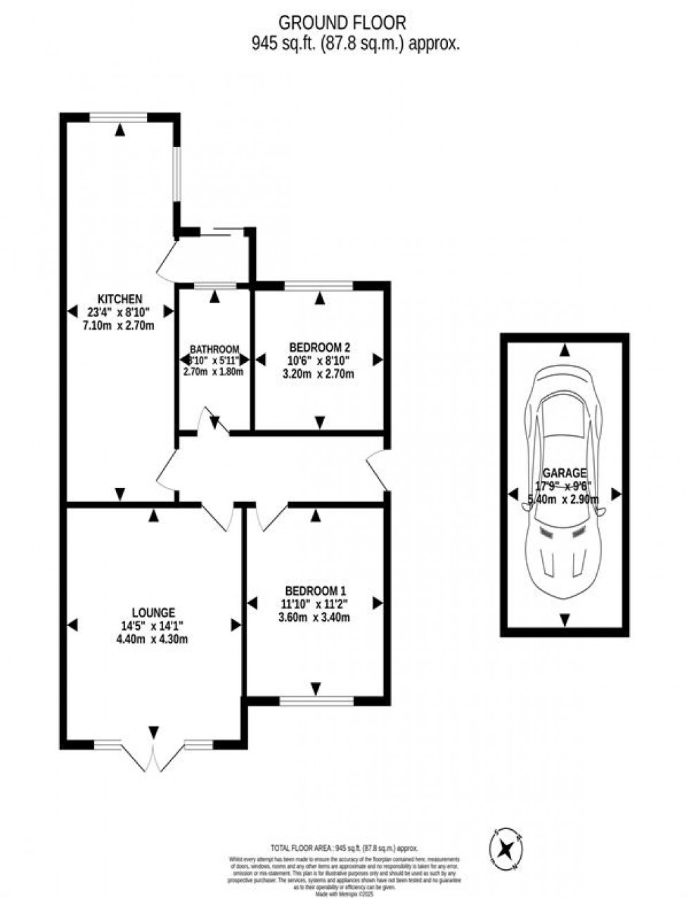 Floorplan for Sycamore Drive, Sutton Weaver