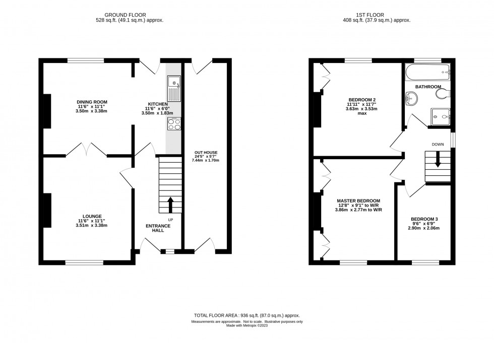 Floorplan for Bollin Grove, Prestbury, Macclesfield