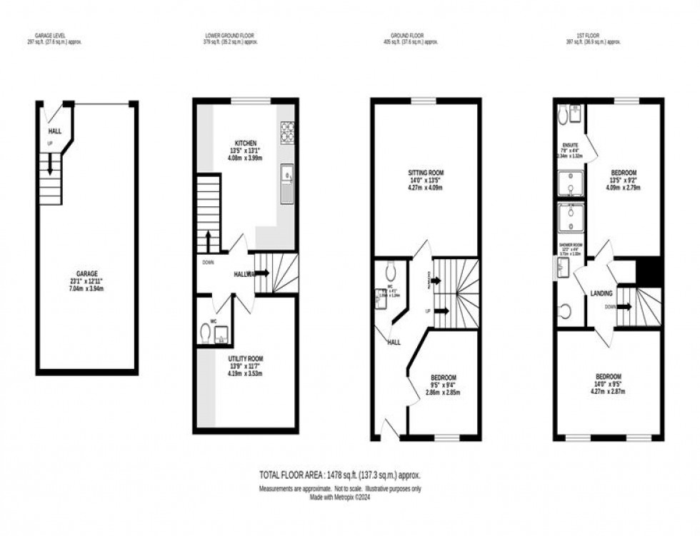Floorplan for Plot 1, Corn Mill Court, SK22 3JP