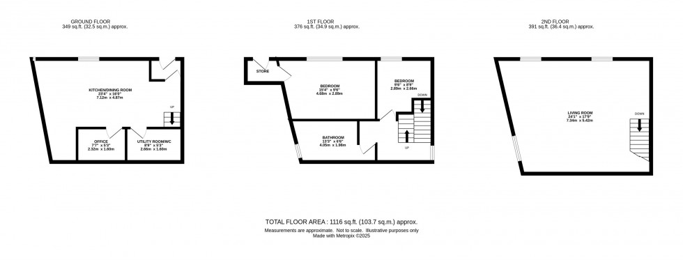 Floorplan for Buxton Old Road, Disley, Stockport