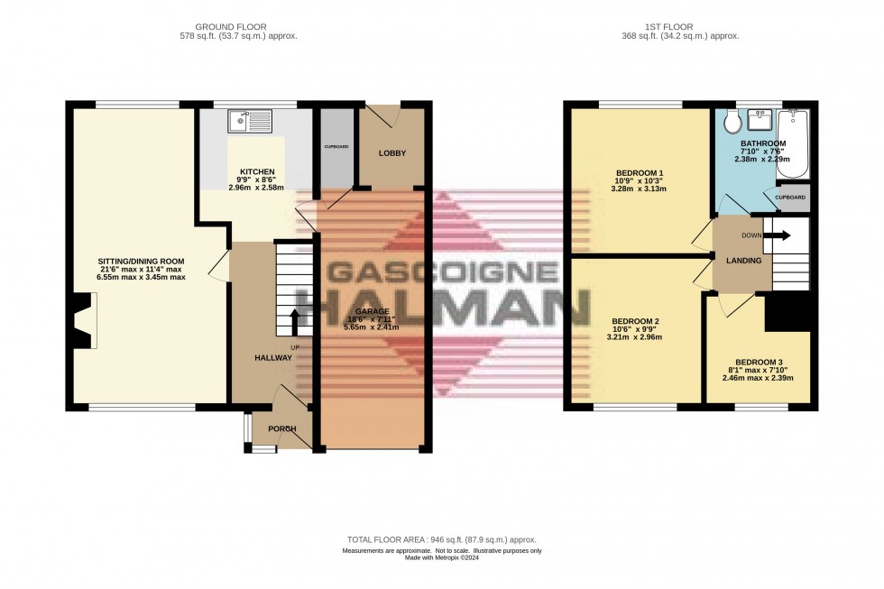 Floorplan for Werneth Road, Glossop