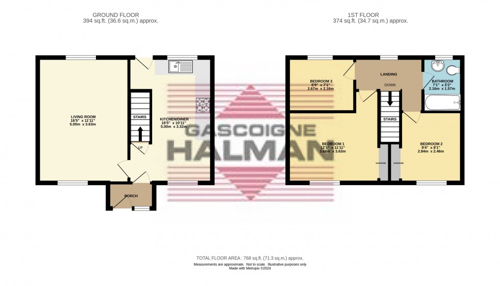 Floorplan for Dinting Vale, Glossop