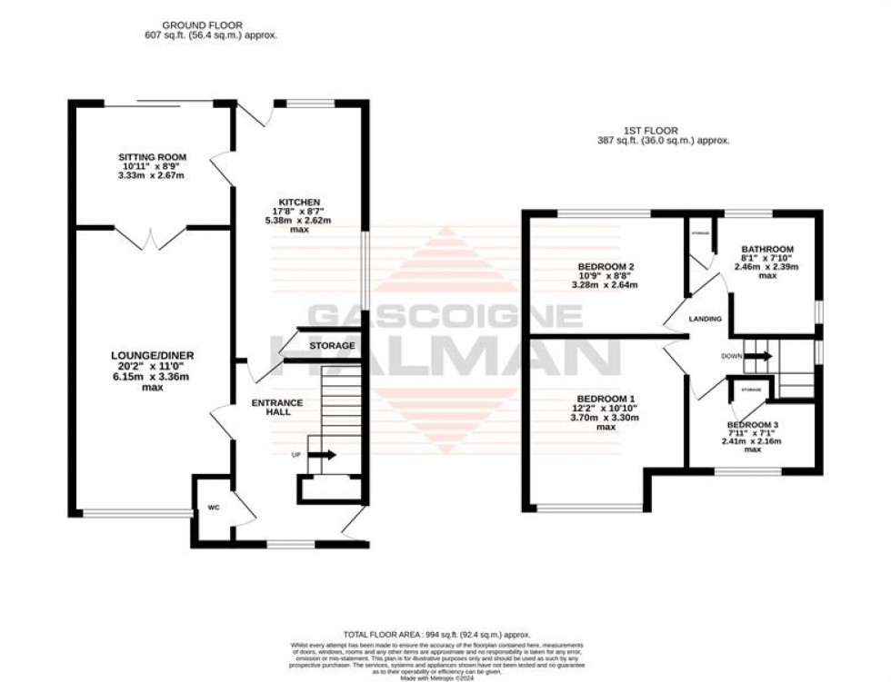 Floorplan for Wenlock Road, Sale