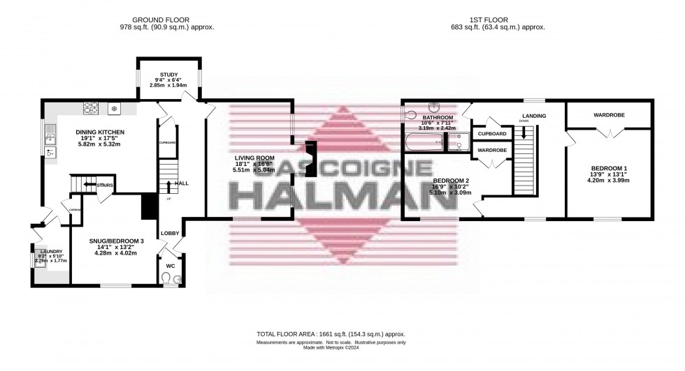 Floorplan for Higher Dinting, Glossop