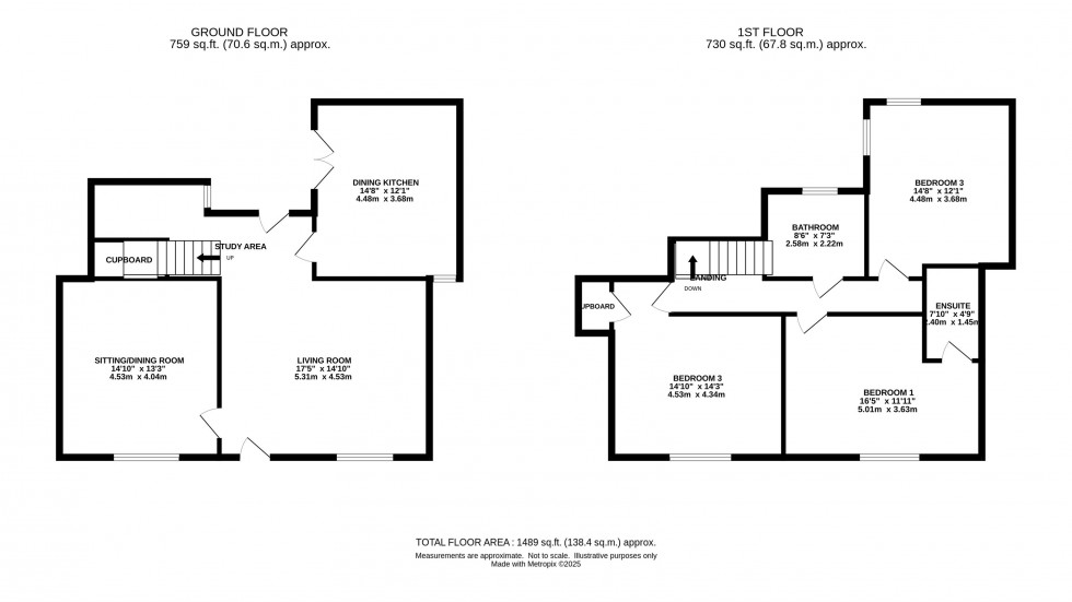 Floorplan for Moor End Road, Mellor