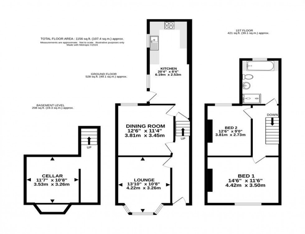 Floorplan for Oak Road, Hale, Altrincham