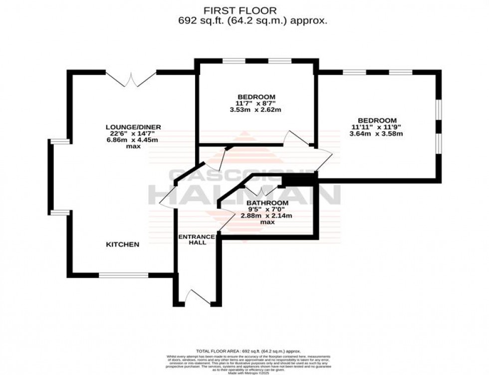 Floorplan for Provincial House, Darley Street, Sale