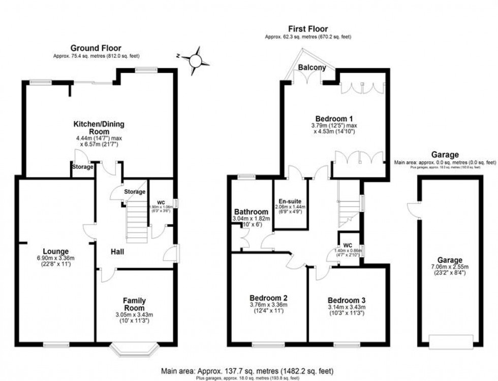 Floorplan for Fluin Lane, Frodsham