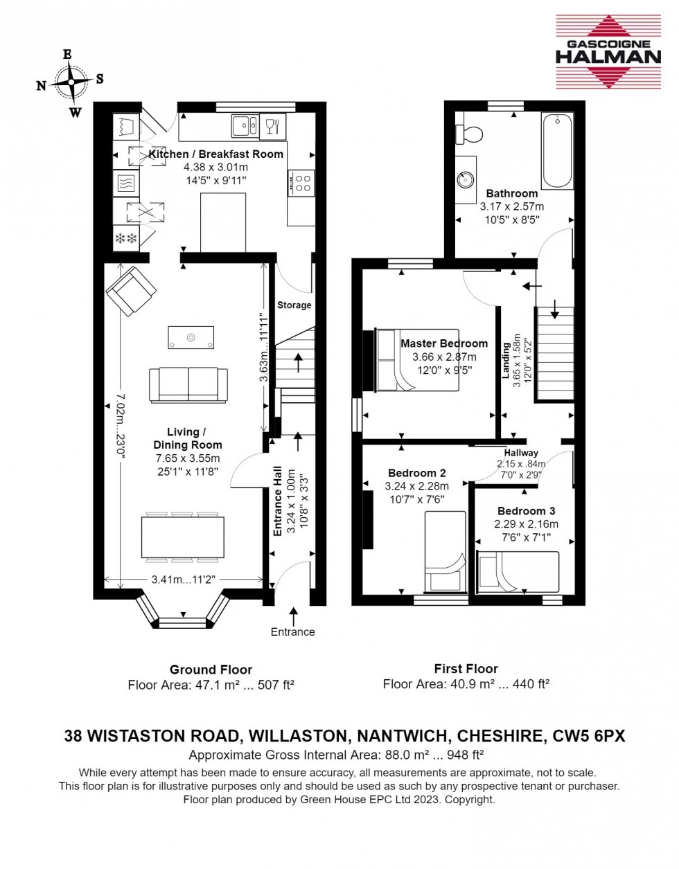Floorplan for Wistaston Road, Willaston, Nantwich