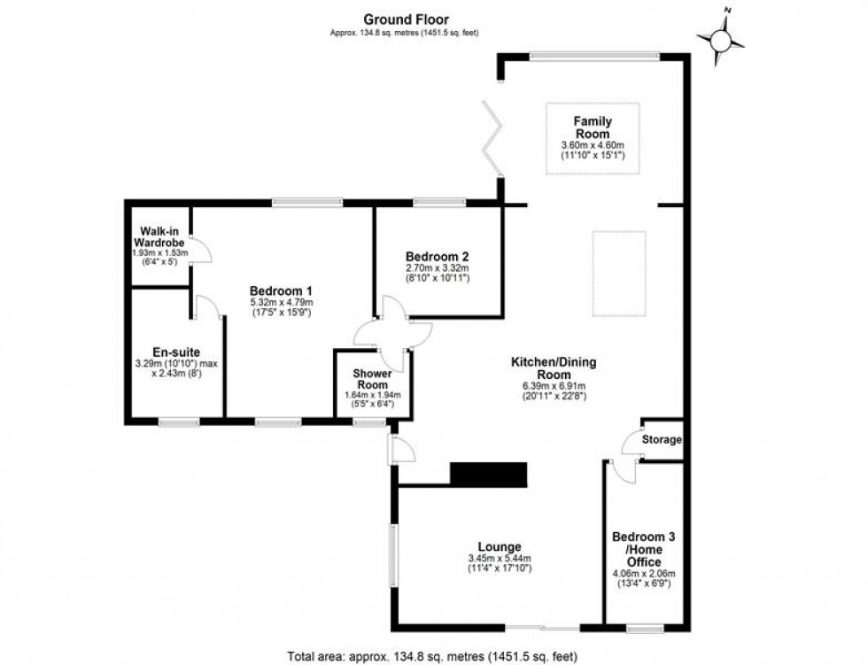Floorplan for Primrose Lane, Helsby, Frodsham