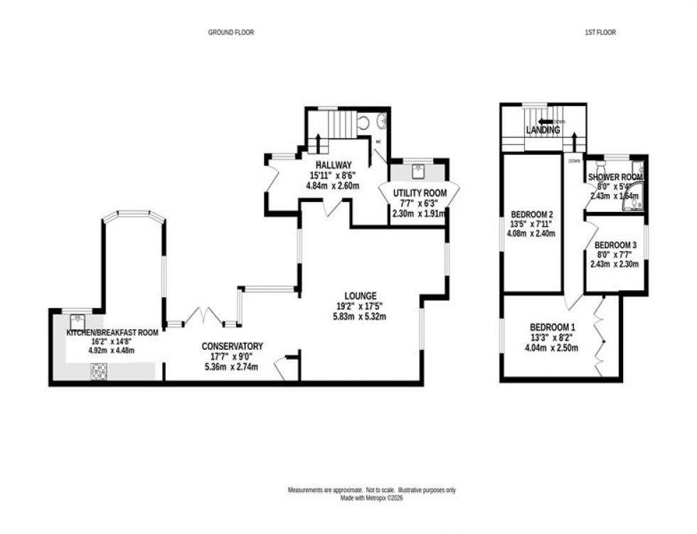 Floorplan for Chester Road, Holmes Chapel