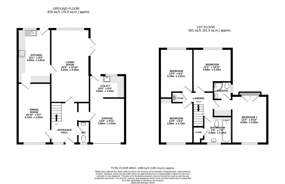 Floorplan for Mount Pleasant, Wilmslow