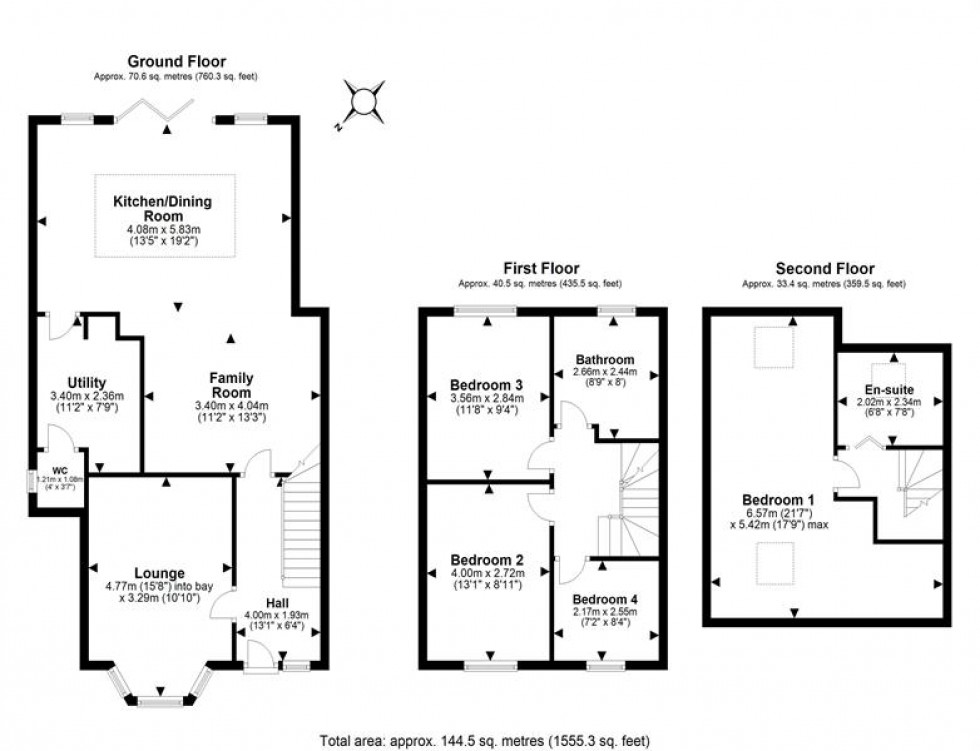 Floorplan for Sandy Lane, Helsby, Frodsham