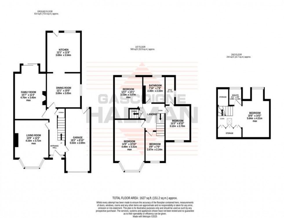 Floorplan for Westcourt Road, Sale