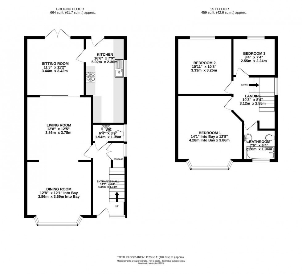 Floorplan for St. Chads Road, Withington