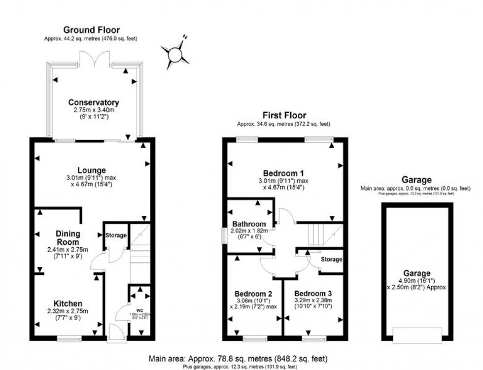 Floorplan for Manna Drive, Elton, Chester
