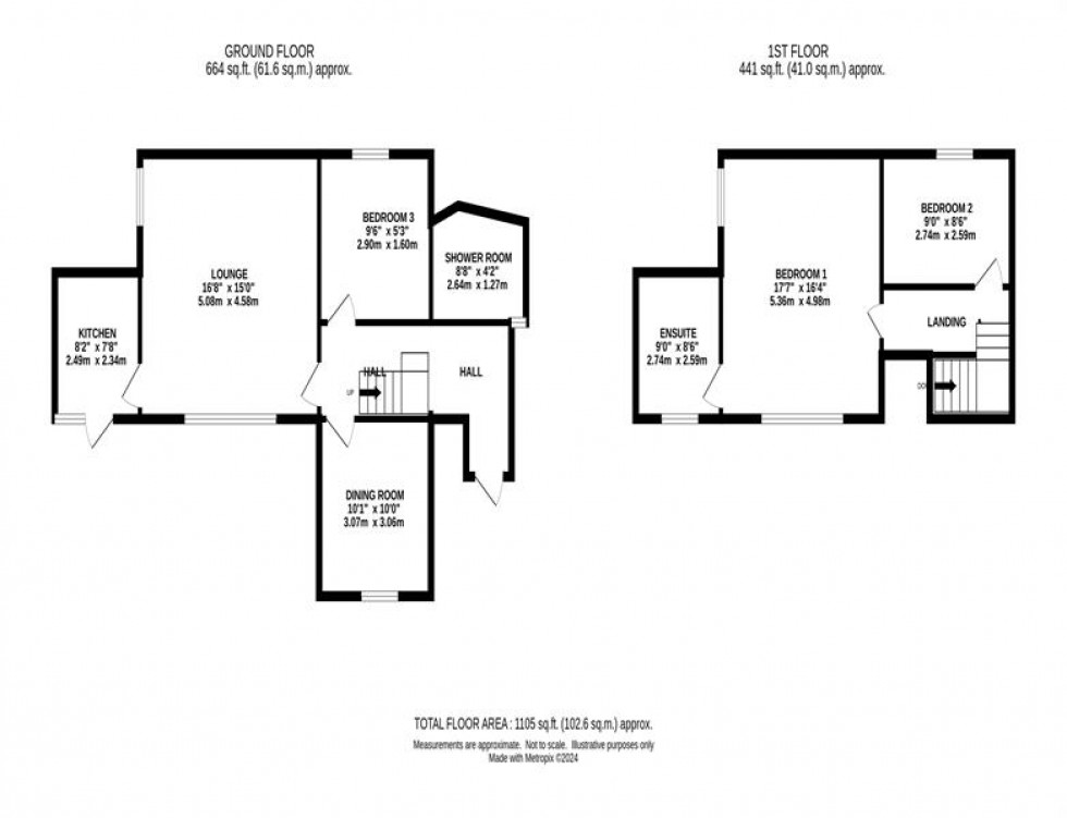 Floorplan for Tower Hill, Rainow