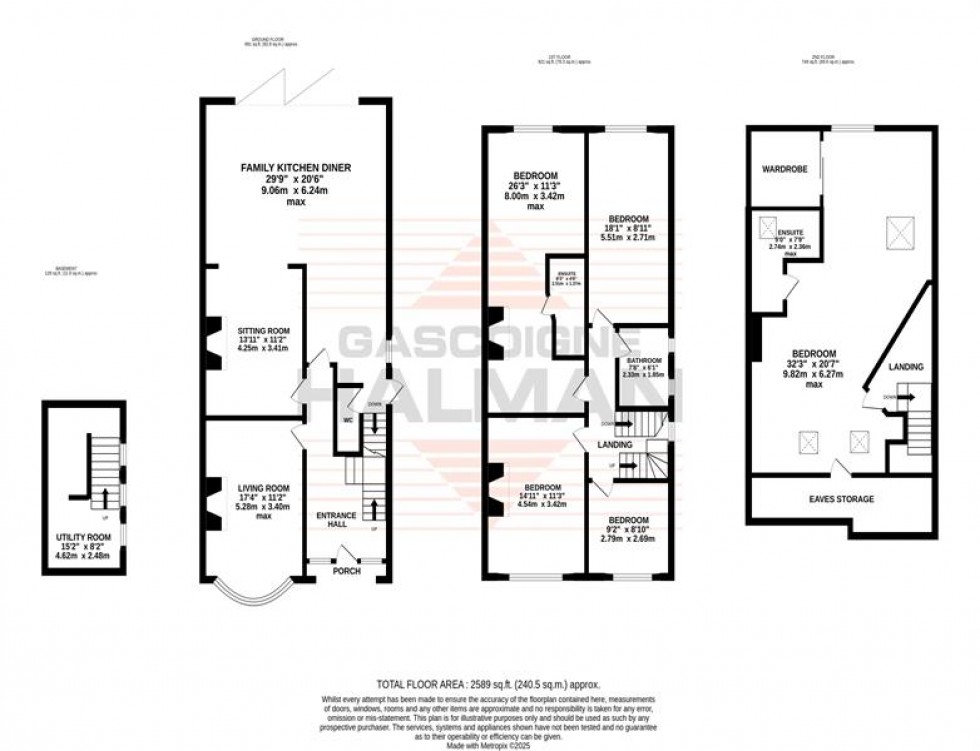 Floorplan for Barkers Lane, Sale