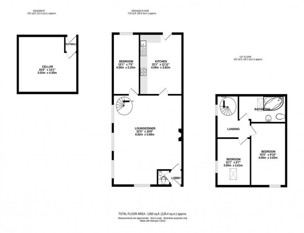 Floorplan for Sunday School Square, Chapel-En-Le-Frith, High Peak