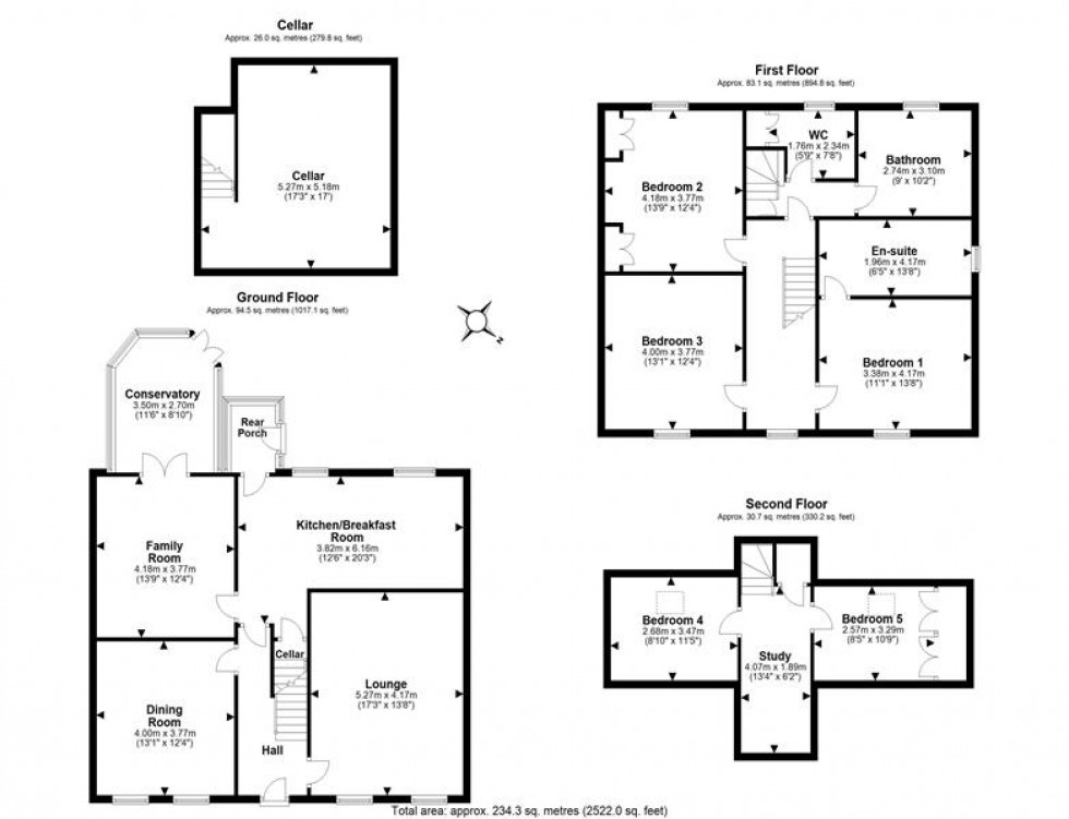 Floorplan for Kingsley Road, Frodsham