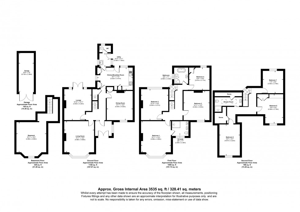 Floorplan for Whitbarrow Road, Lymm