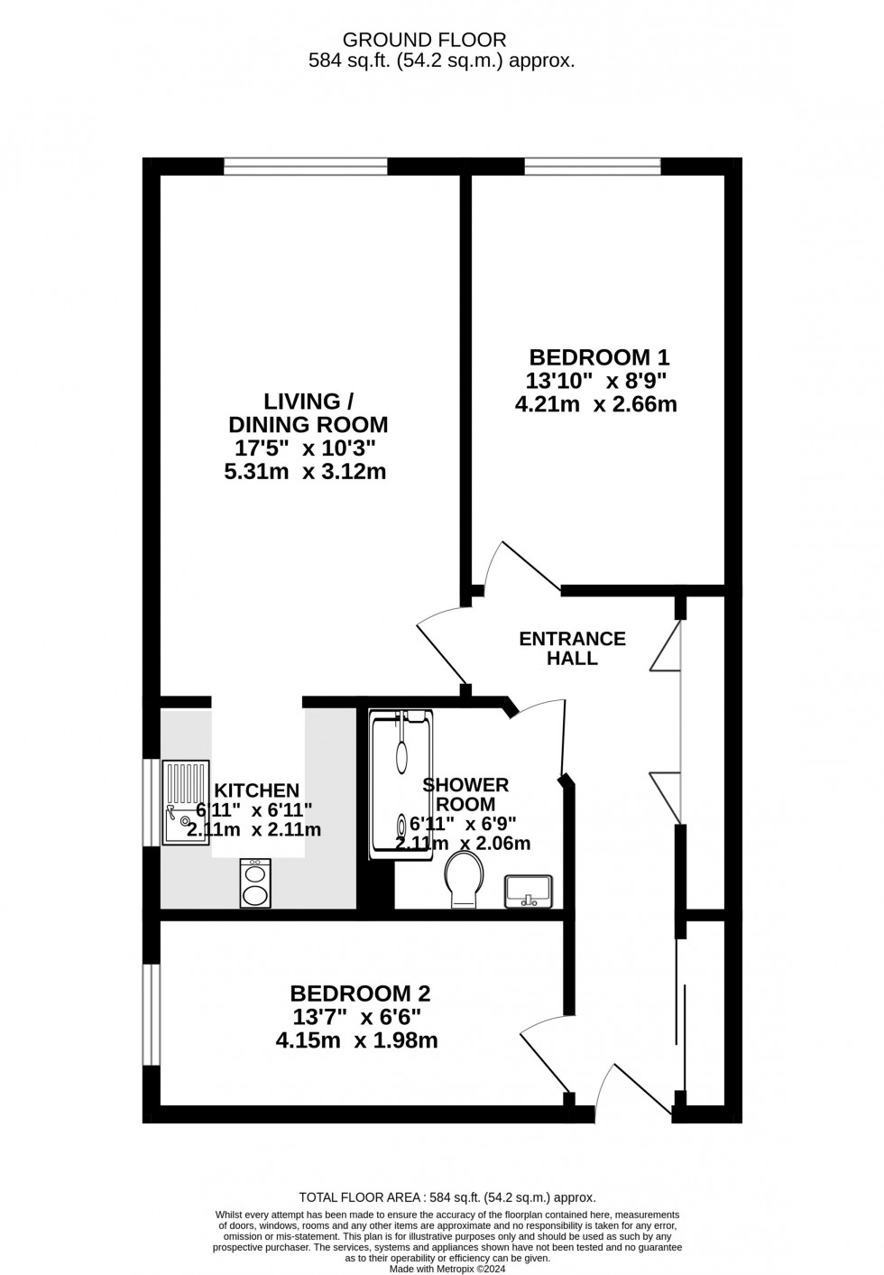Floorplan for Grove Avenue, Wilmslow