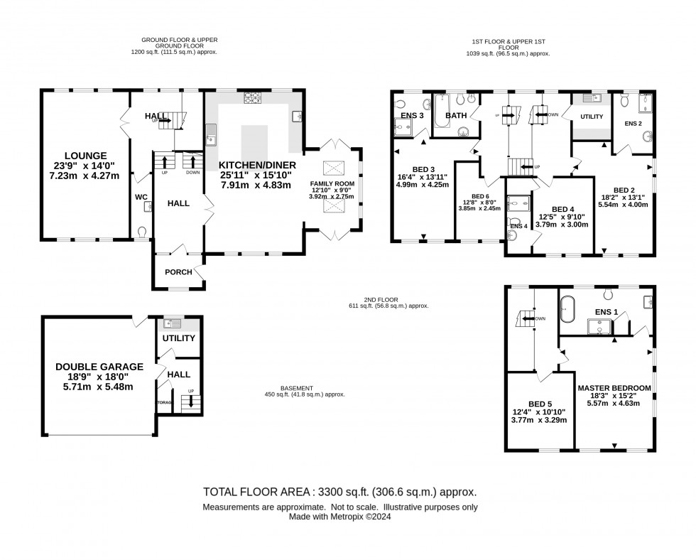 Floorplan for The Lawns, Bowdon, Altrincham