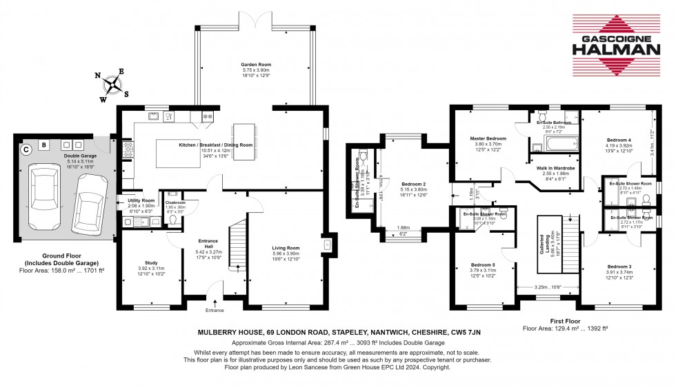 Floorplan for London Road, Stapeley, Nantwich