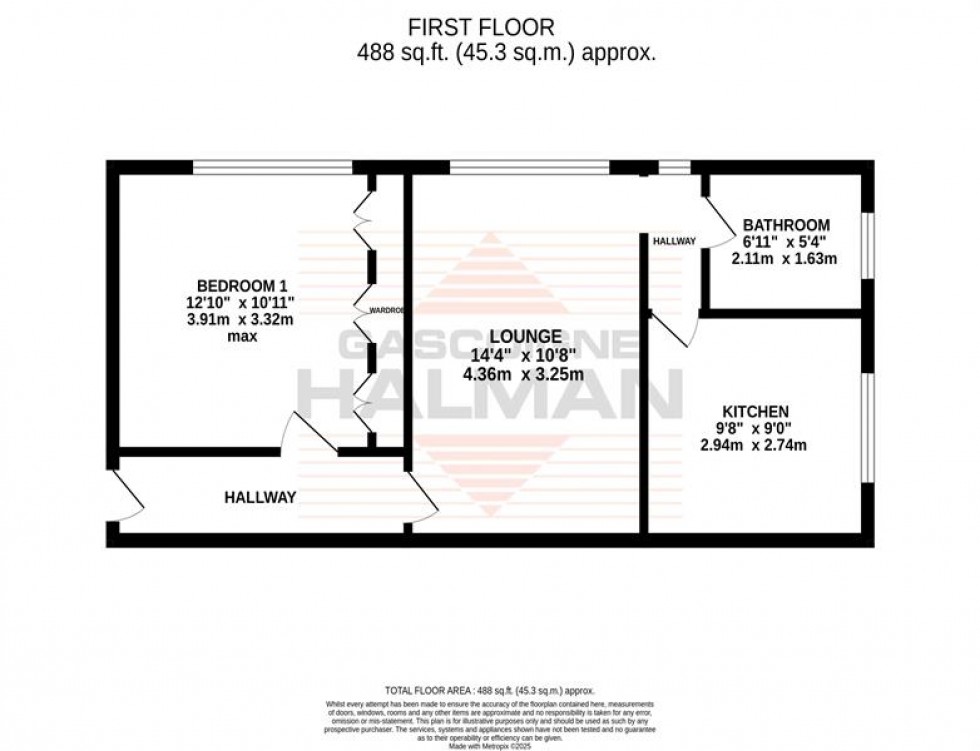 Floorplan for Wardle Road, Sale