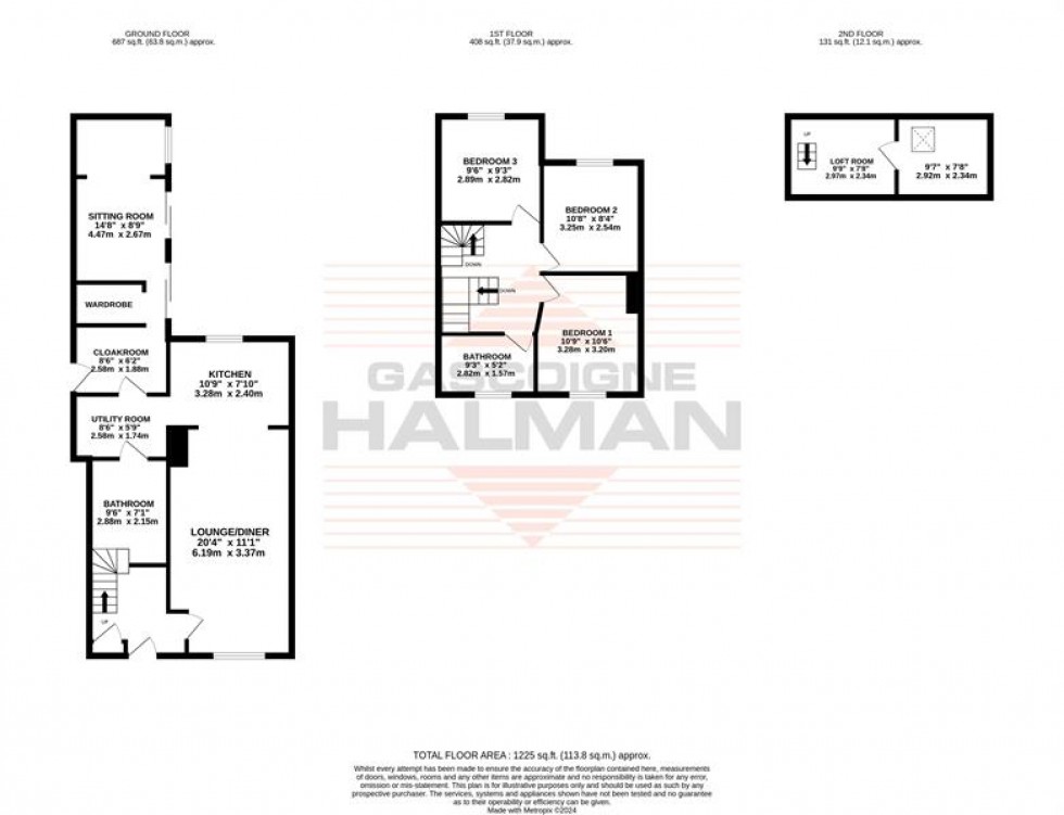 Floorplan for Cranleigh Drive, Sale