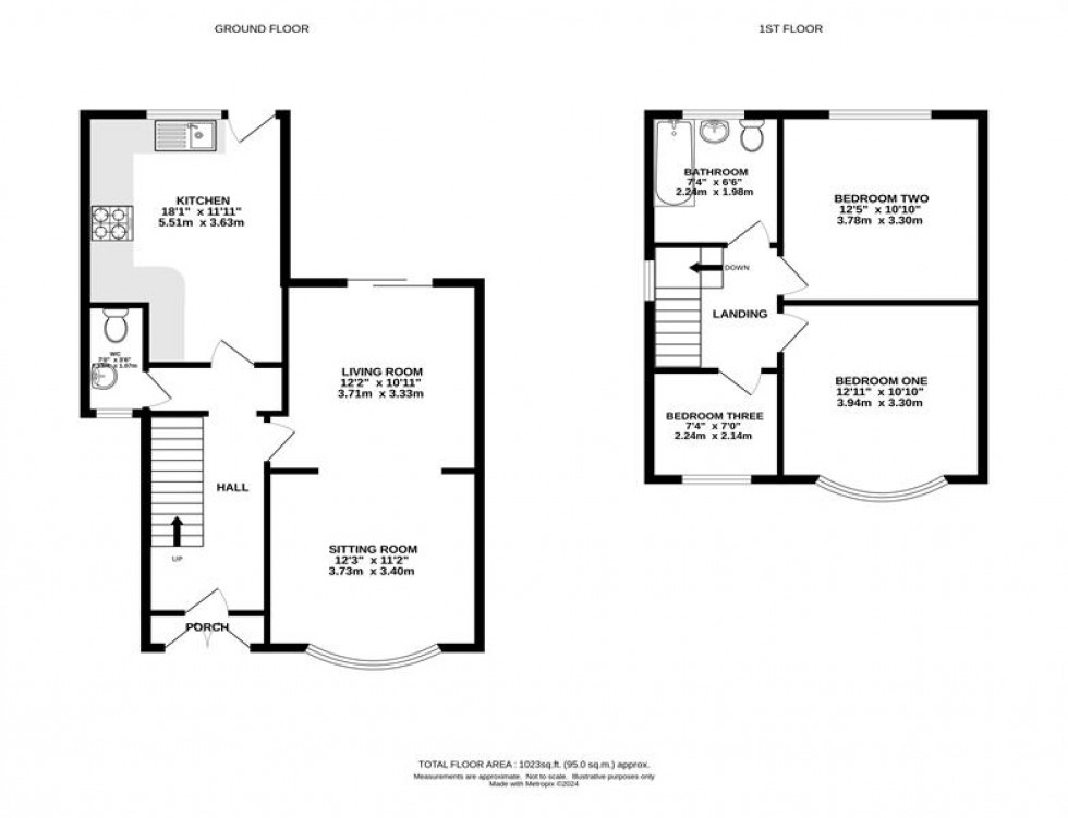 Floorplan for Downham Road, Heaton Chapel, Stockport