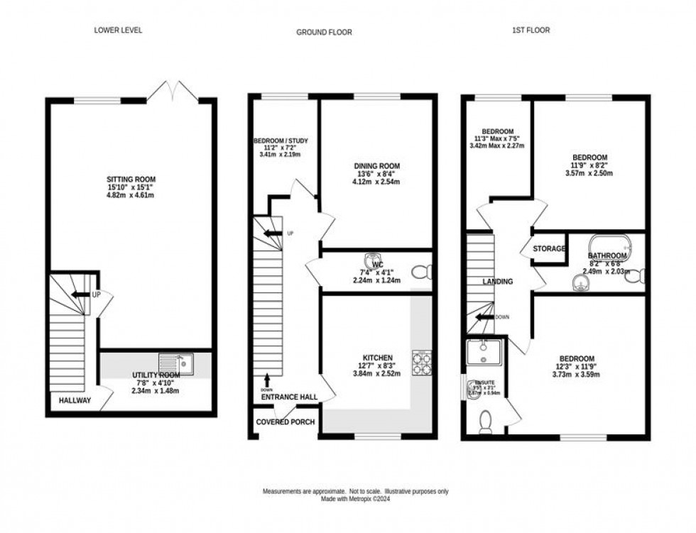 Floorplan for Cotton Close, Whaley Bridge, High Peak