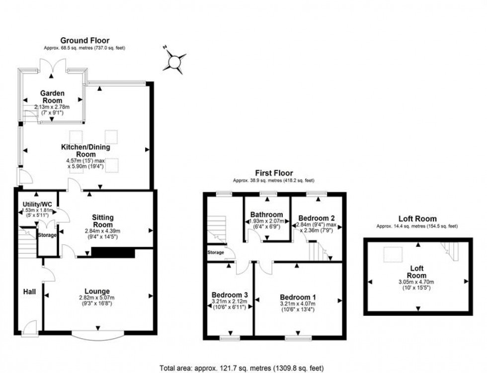 Floorplan for Park Lane, Frodsham