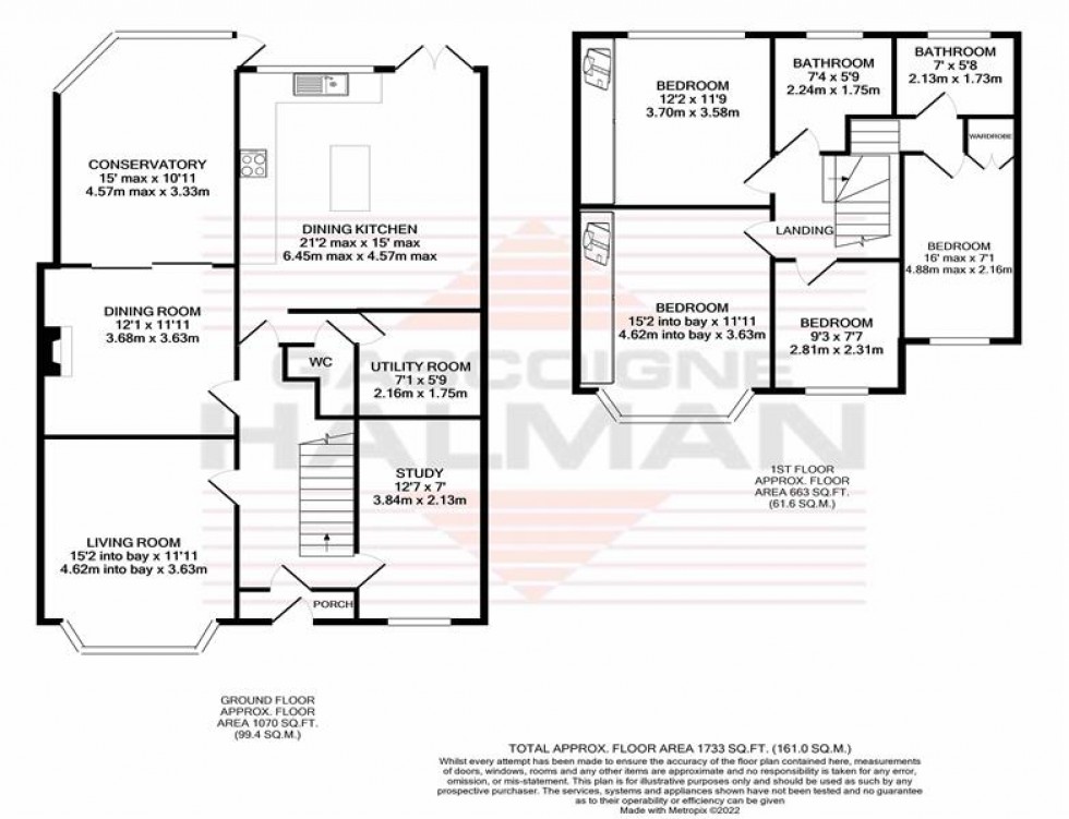 Floorplan for Lorna Grove, Gatley, Cheadle