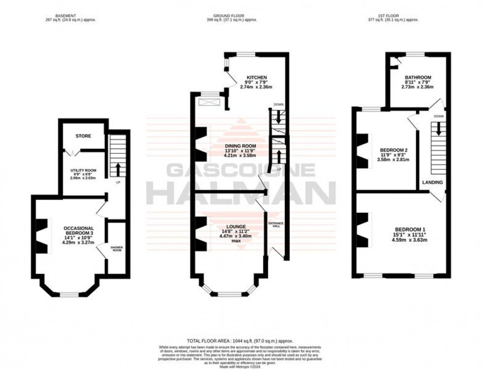 Floorplan for Brogden Grove, Sale