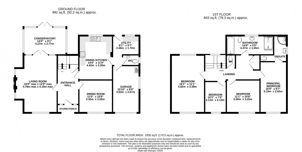 Floorplan for Manor Close, Wilmslow