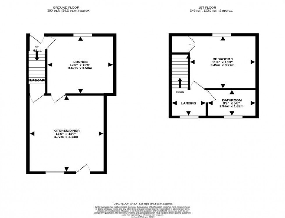 Floorplan for Main Street, Frodsham