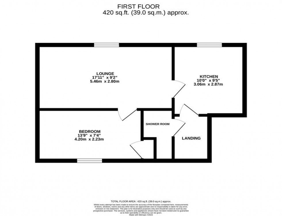Floorplan for Main Street, Frodsham