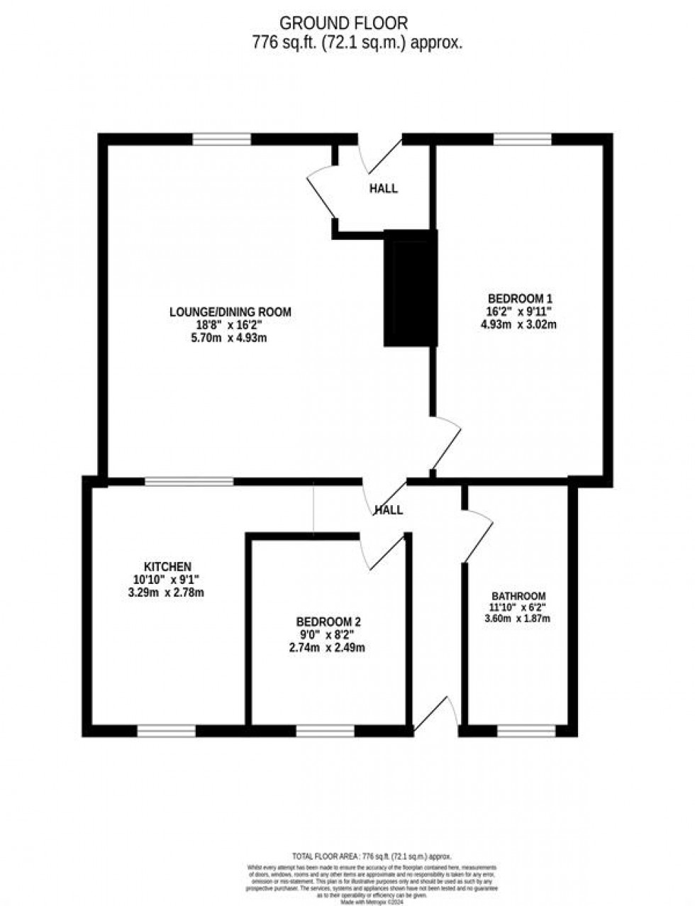 Floorplan for Main Street, Frodsham