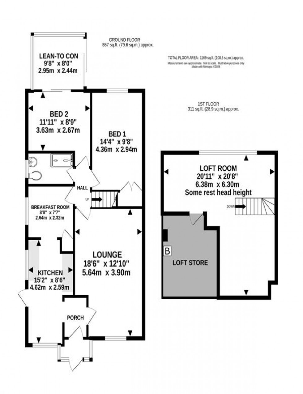 Floorplan for Finchale Drive, Hale